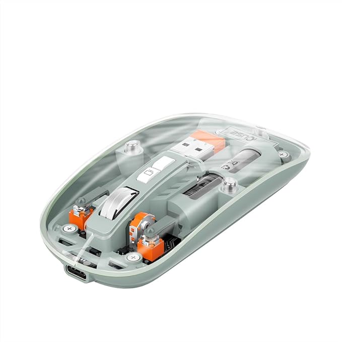 ZOLTED CrystalClick™ Pro – Transparent Rechargeable Wireless Mouse